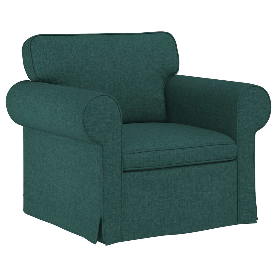 Bank 2 pcs Donkergroen Metaal