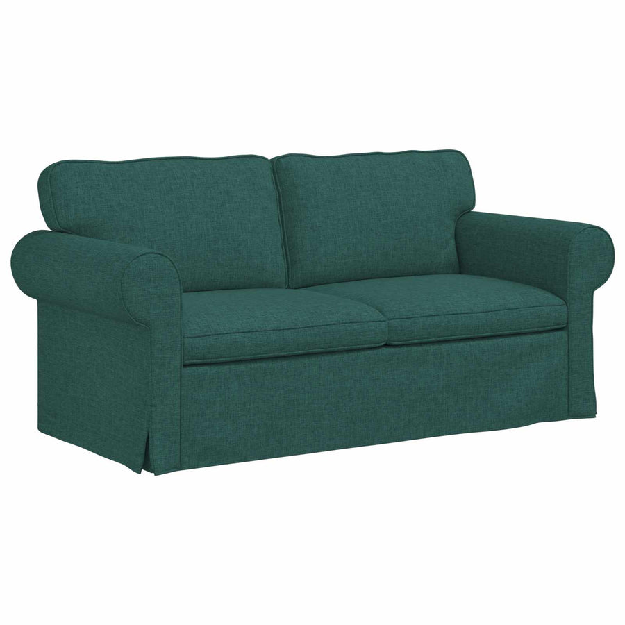 Bank 2 pcs Donkergroen Metaal