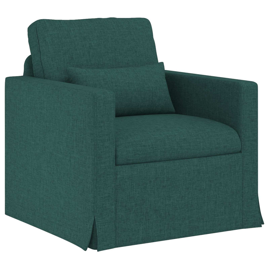 Bank 2 pcs Donkergroen Metaal