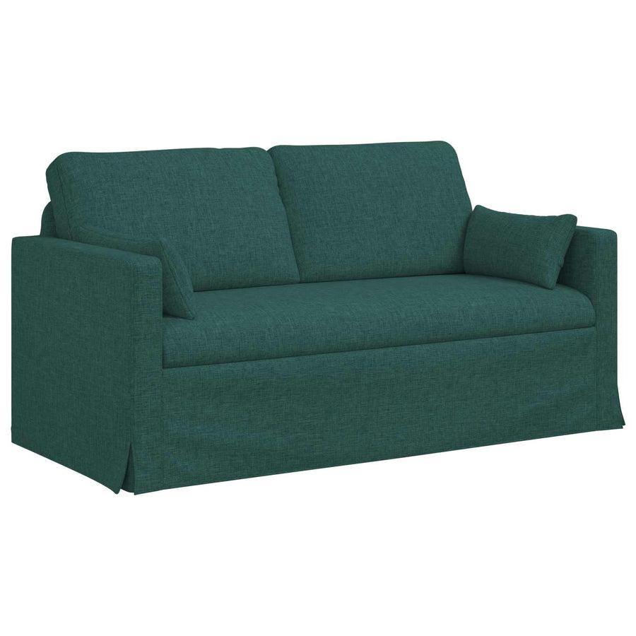 Bank 2 pcs Donkergroen Metaal