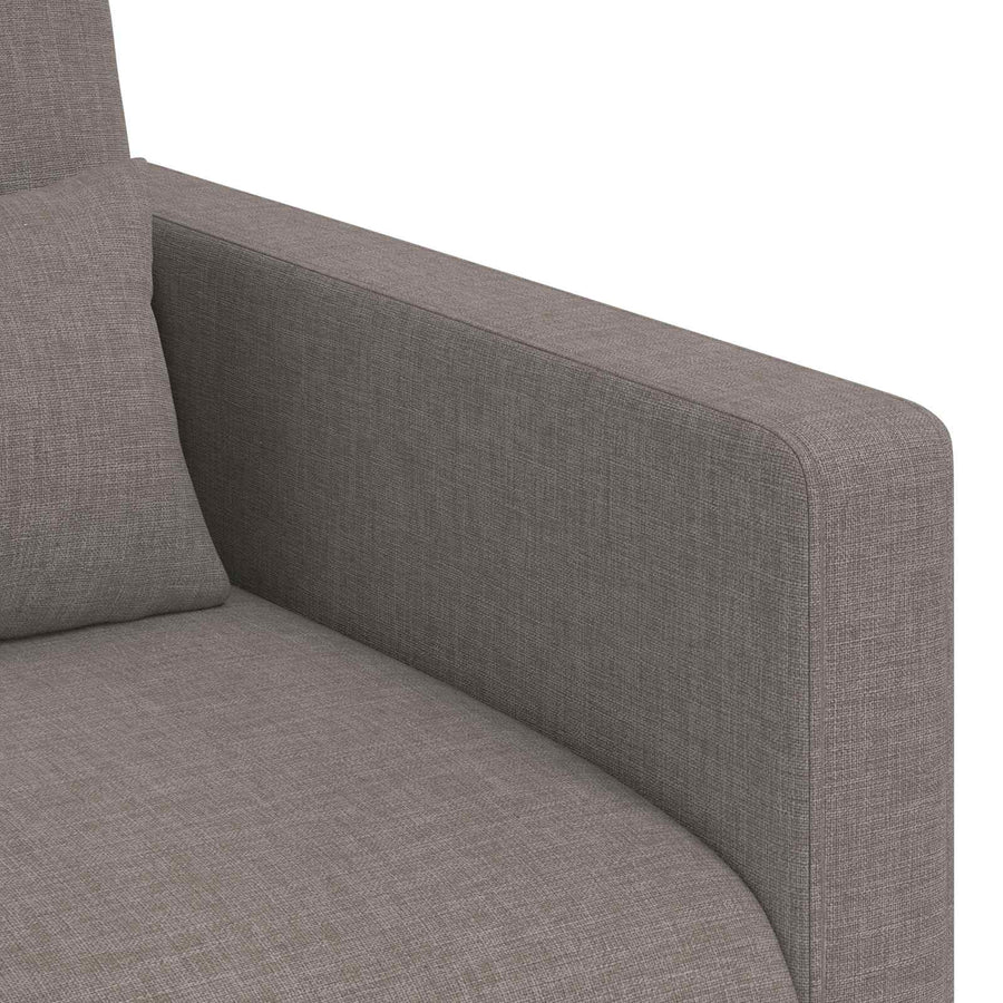 Bank 2 pcs Taupe Metaal