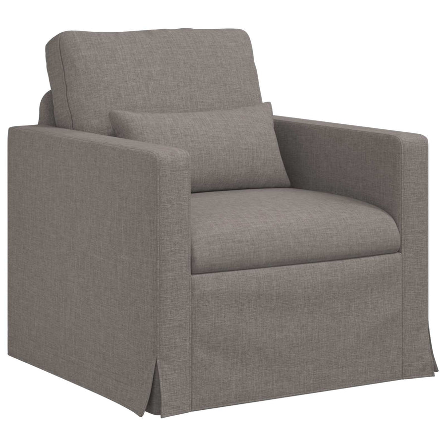 Bank 2 pcs Taupe Metaal