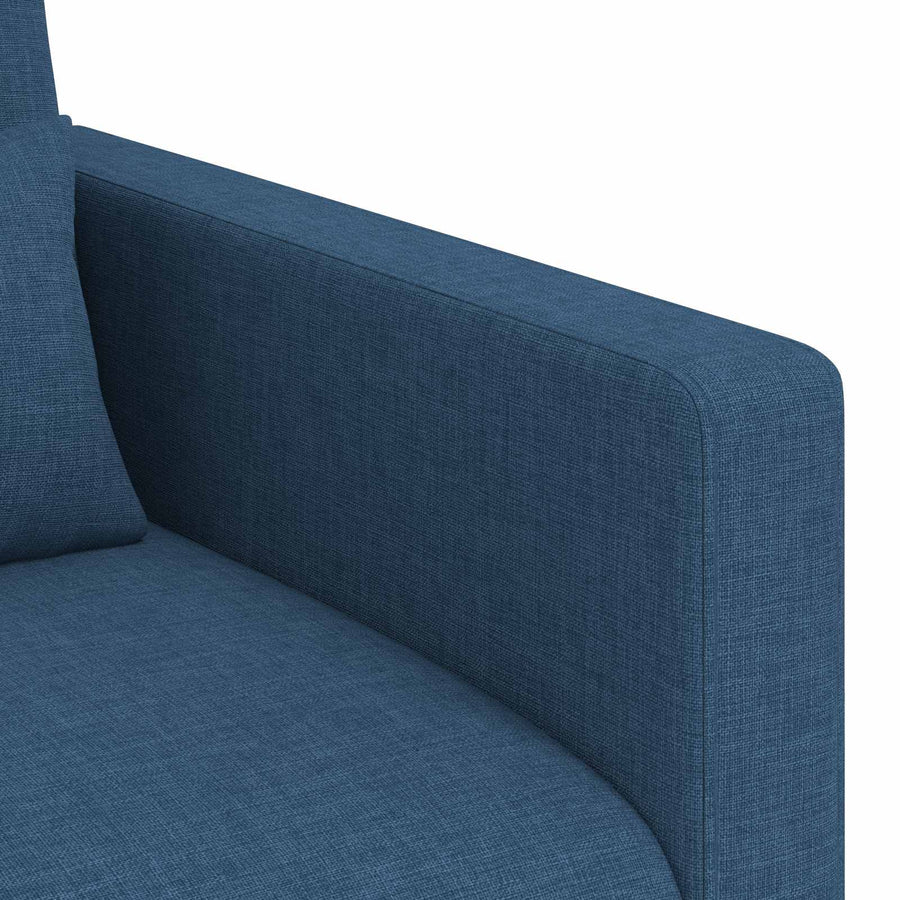 Bank 2 pcs Blauw Metaal