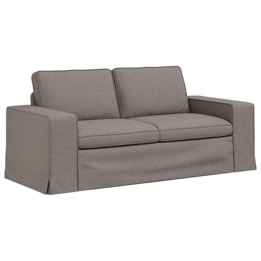 Bank 2 pcs Taupe Metaal