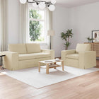 Bank crème 182x80x82 cm stof