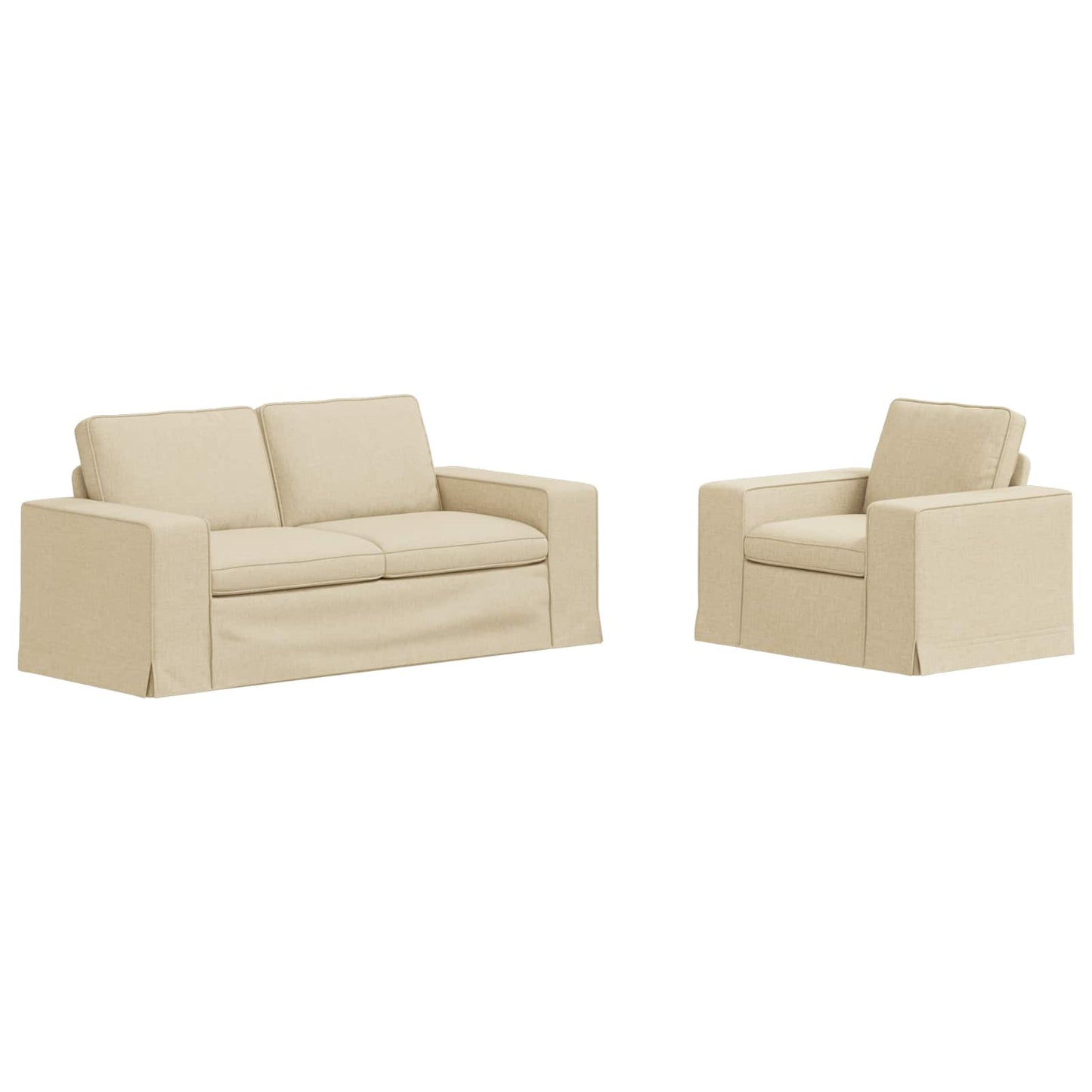 Bank 2 pcs Crème