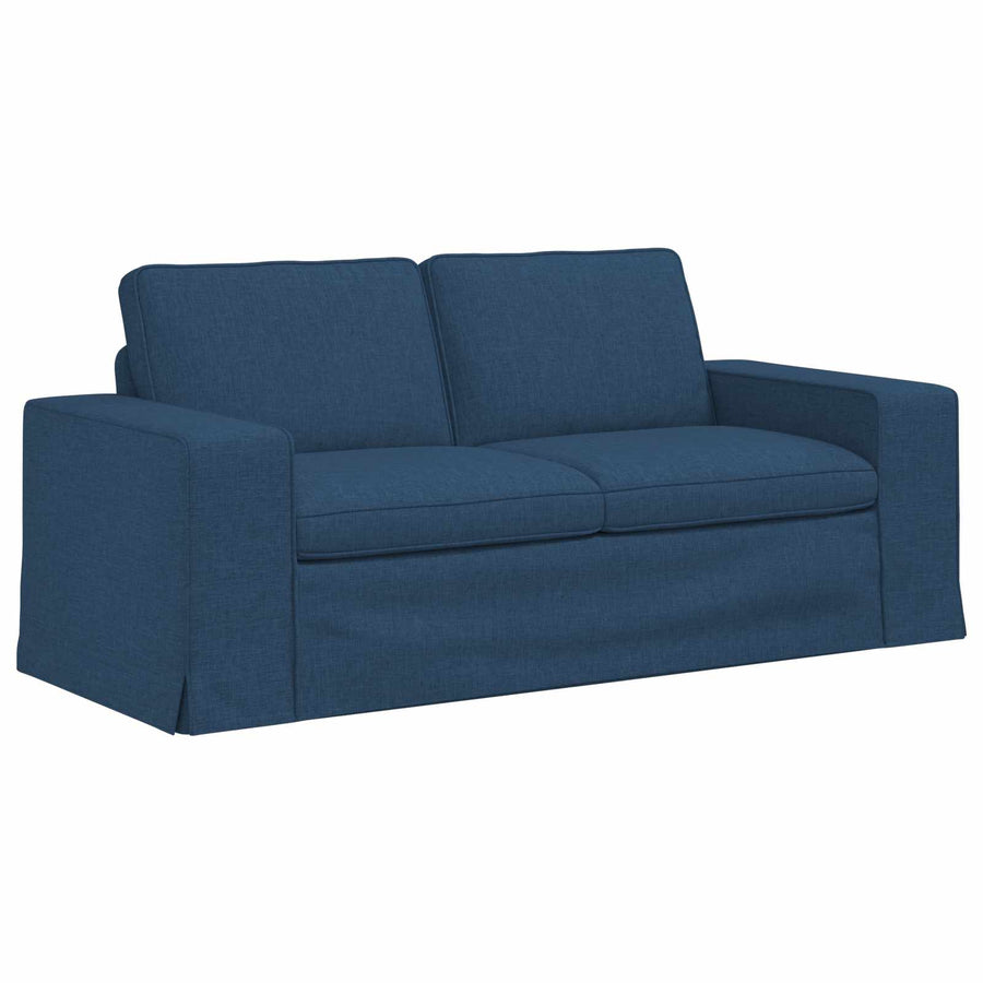 Bank 2 pcs Blauw Metaal