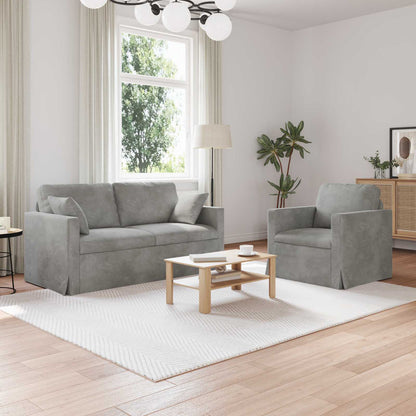 Bank 2 pcs Lichtgrijs