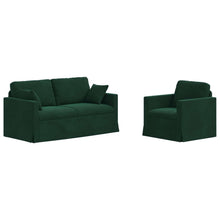 Bank 2 pcs Donkergroen
