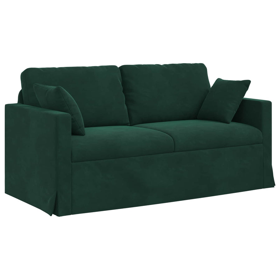 Bank 2 pcs Donkergroen