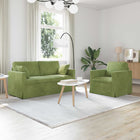 Bank 2 delig lichtgroen fluweel 158x78x80 cm