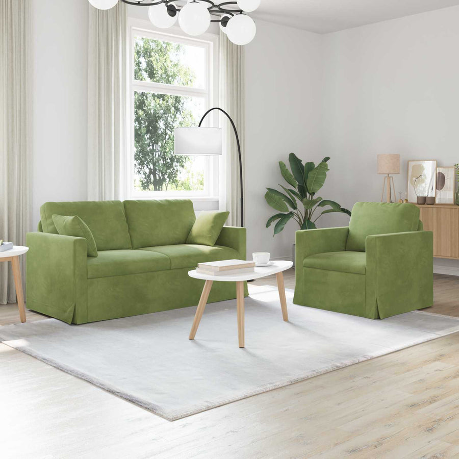 Bank 2 pcs Lichtgroen