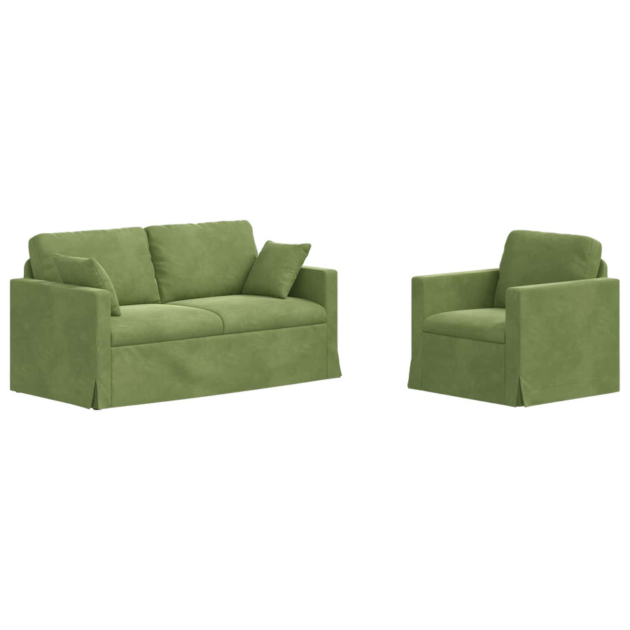 Bank 2 pcs Lichtgroen