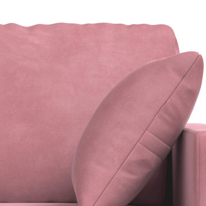 Bank 2 pcs Roze Totale afmetingen: 158 x 78 x 80 cm (B x D x H)