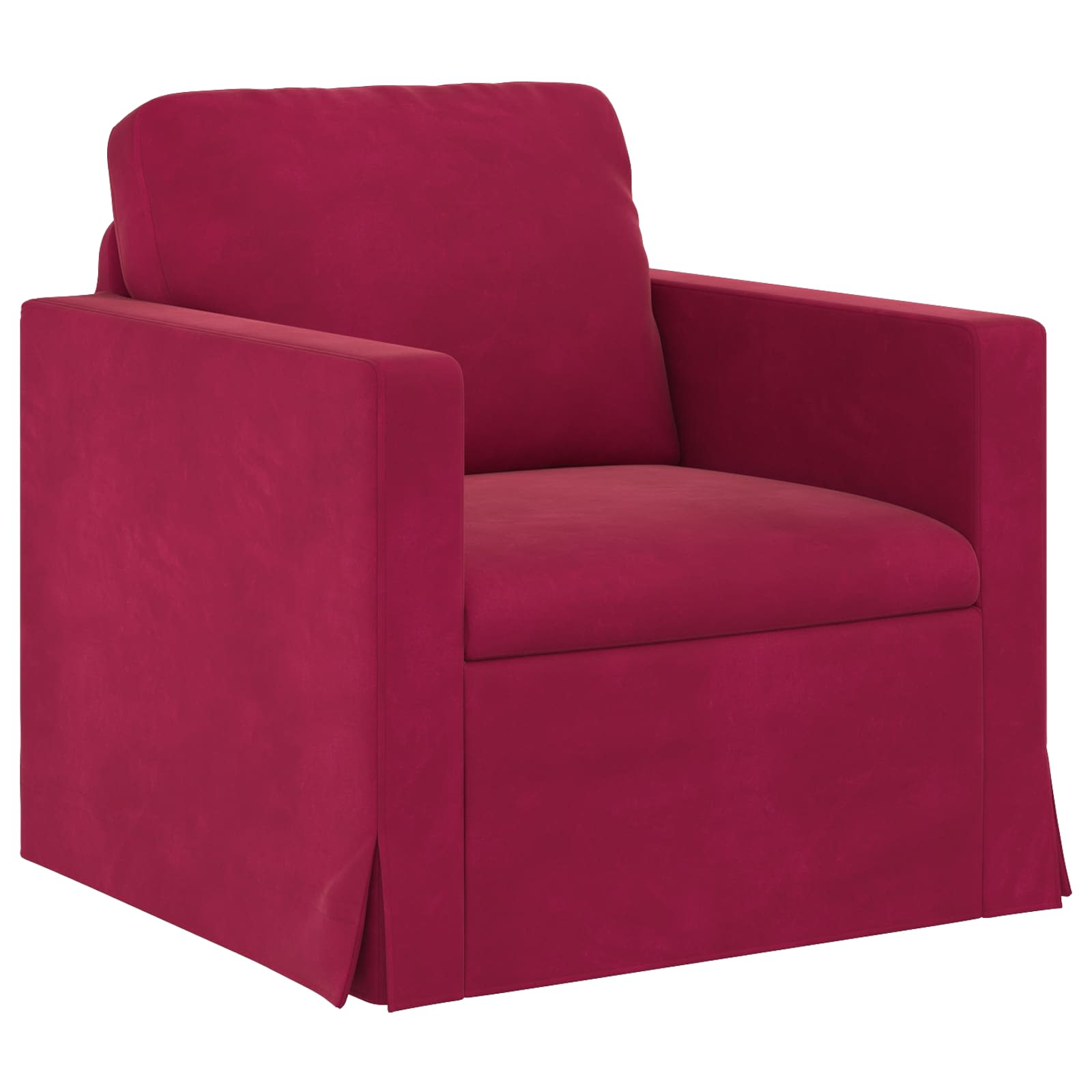 Bank 2 pcs Wijnrood