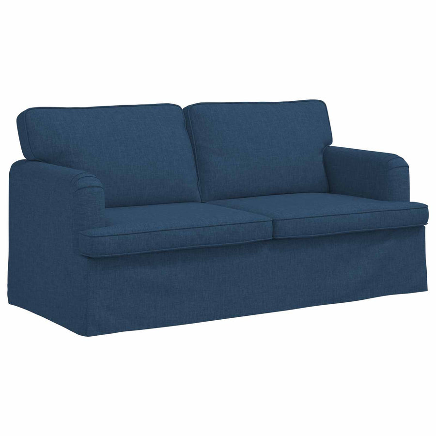 Bank 140cm 2 pcs Blauw Metaal