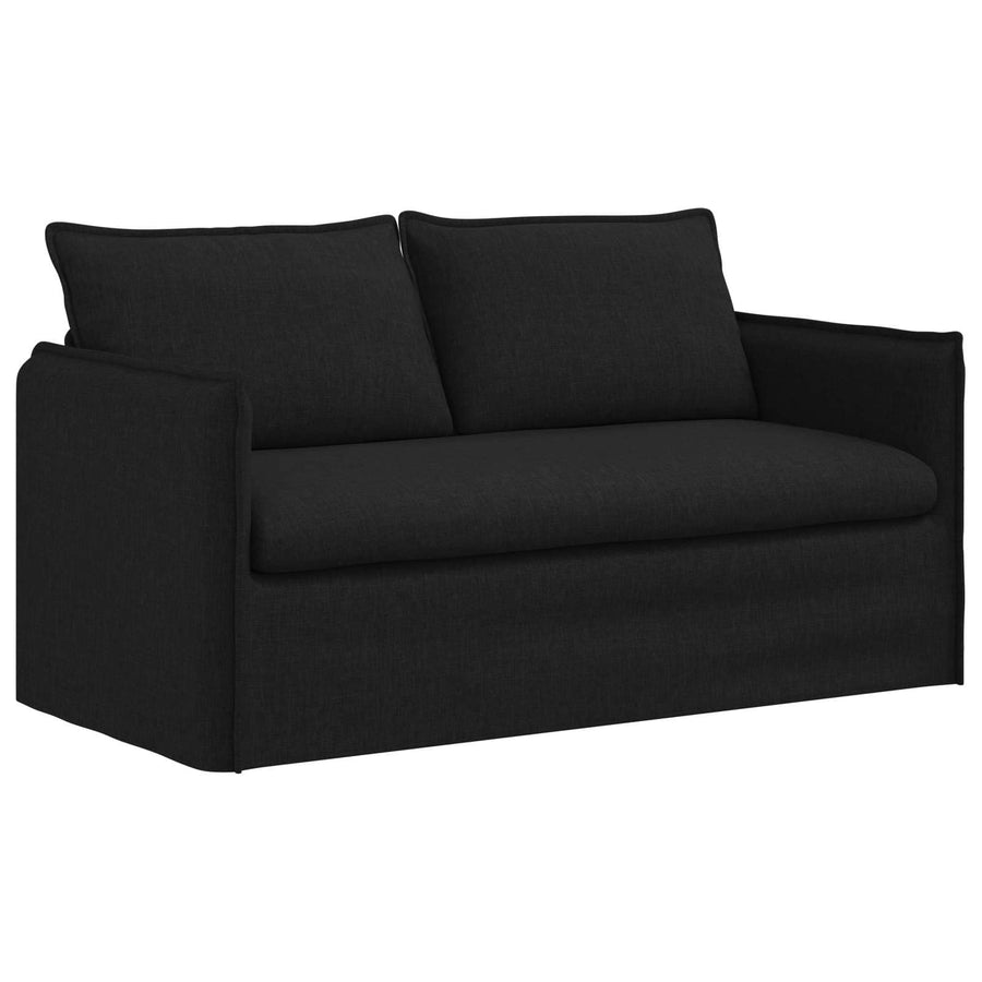 Bank 140cm 2 pcs Zwart Metaal