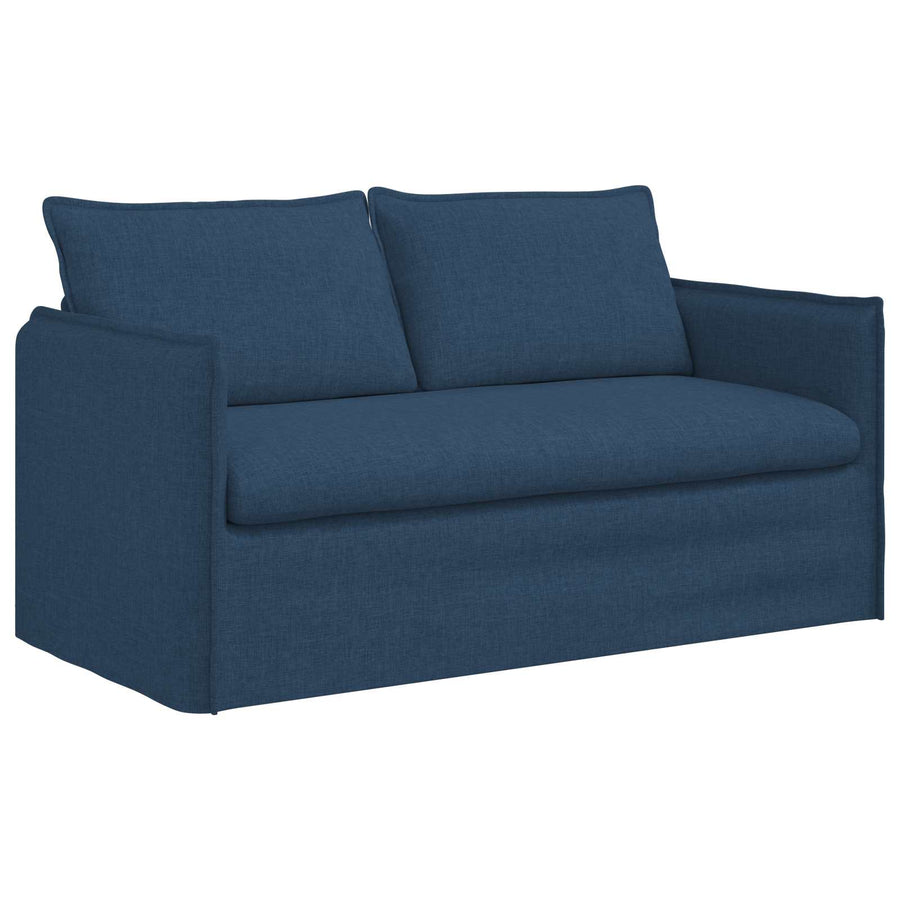 Bank 140cm 2 pcs Blauw Metaal