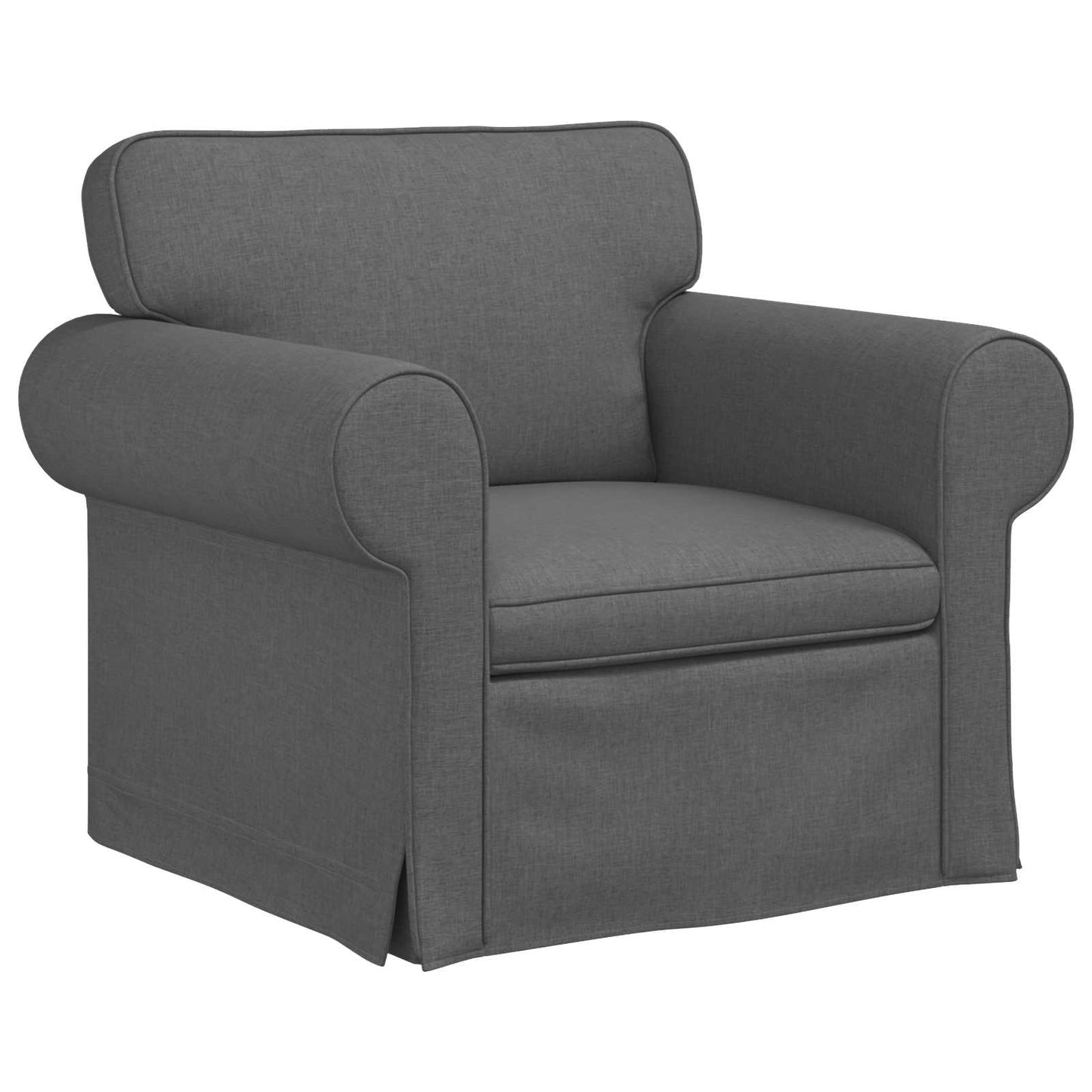 Bank 2 pcs Donkergrijs Metaal