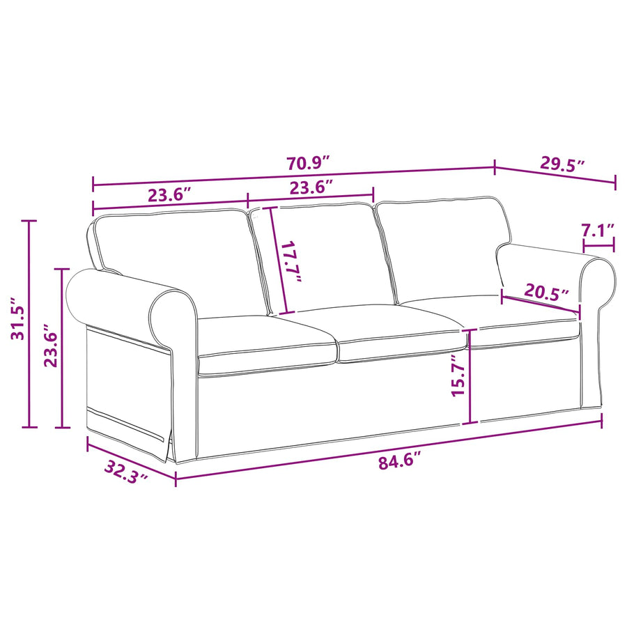 Bank 2 pcs Donkergrijs Metaal