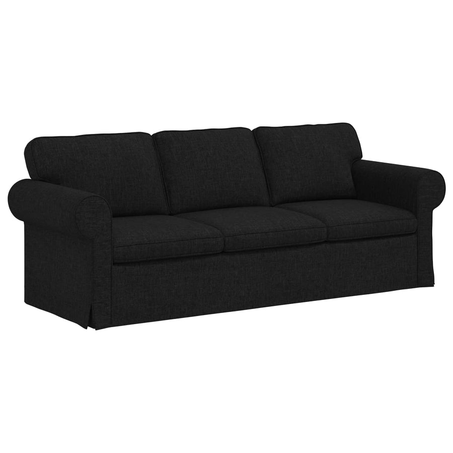 Bank 2 pcs Zwart Metaal