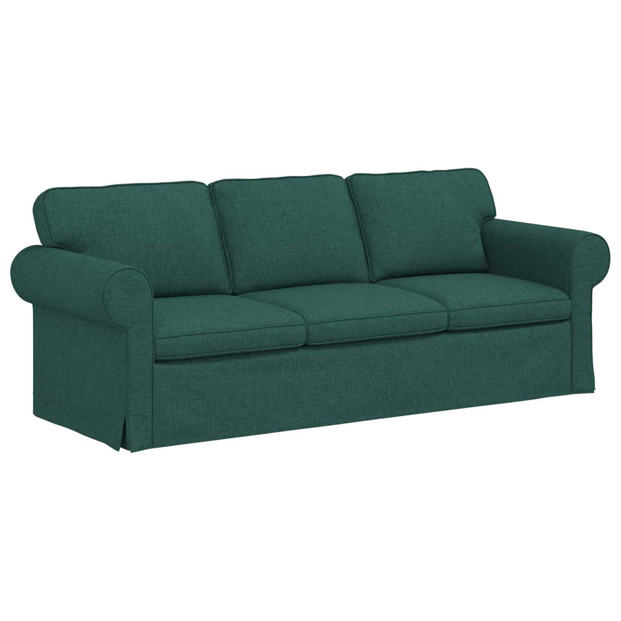Bank 2 pcs Donkergroen Metaal