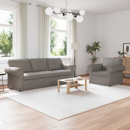 Bank 2 pcs Taupe Metaal
