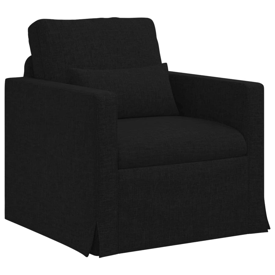 Bank 2 pcs Zwart Metaal