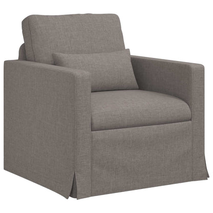 Bank 2 pcs Taupe Metaal