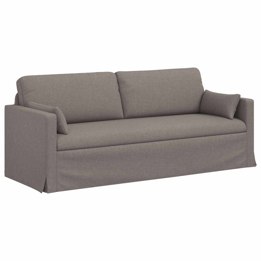 Bank 2 pcs Taupe Metaal