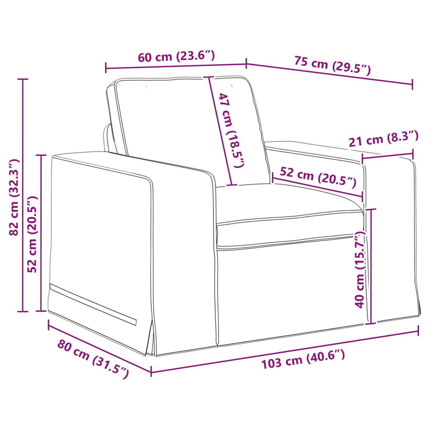 Bank 2 pcs Donkergrijs Metaal