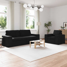 Bank 2 pcs Zwart Metaal