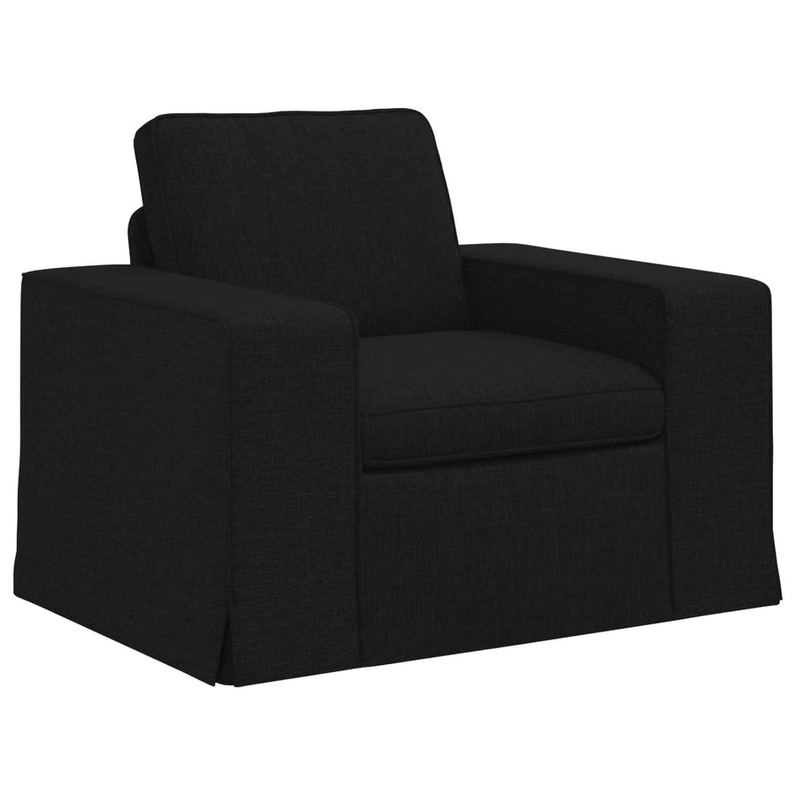 Bank 2 pcs Zwart Metaal