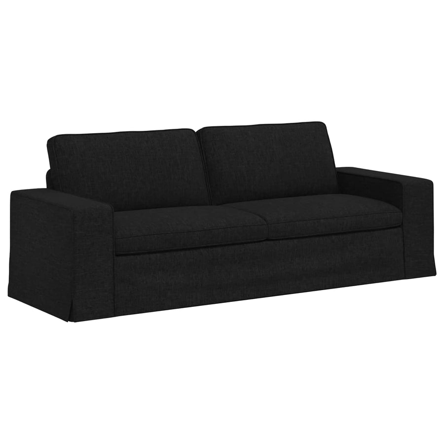 Bank 2 pcs Zwart Metaal