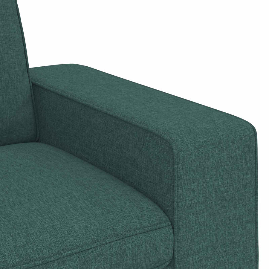 Bank 2 pcs Donkergroen Metaal