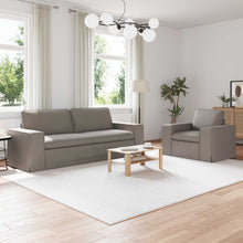 Bank 2 pcs Taupe Metaal