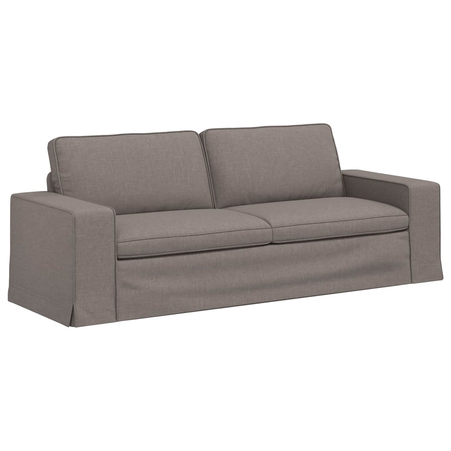 Bank 2 pcs Taupe Metaal