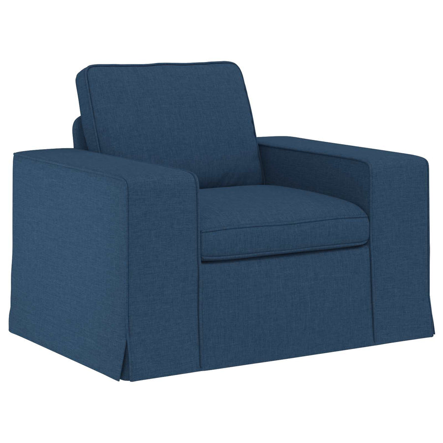 Bank 2 pcs Blauw Metaal