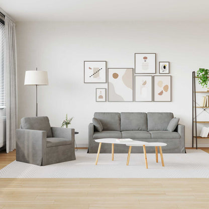 Bank 2 pcs Lichtgrijs