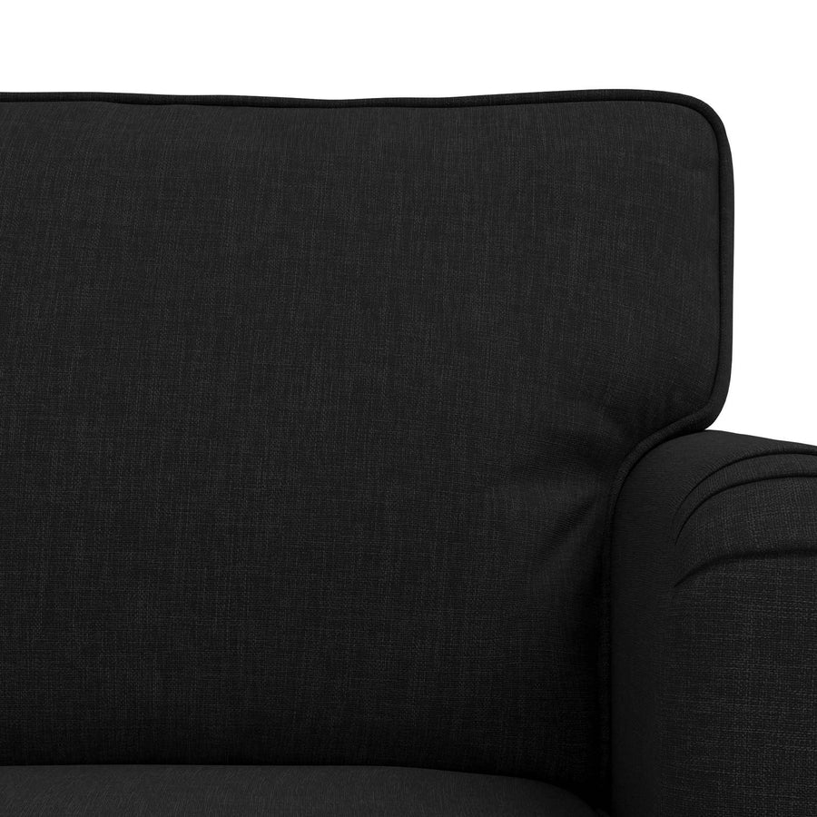 Bank 2 pcs Zwart Metaal