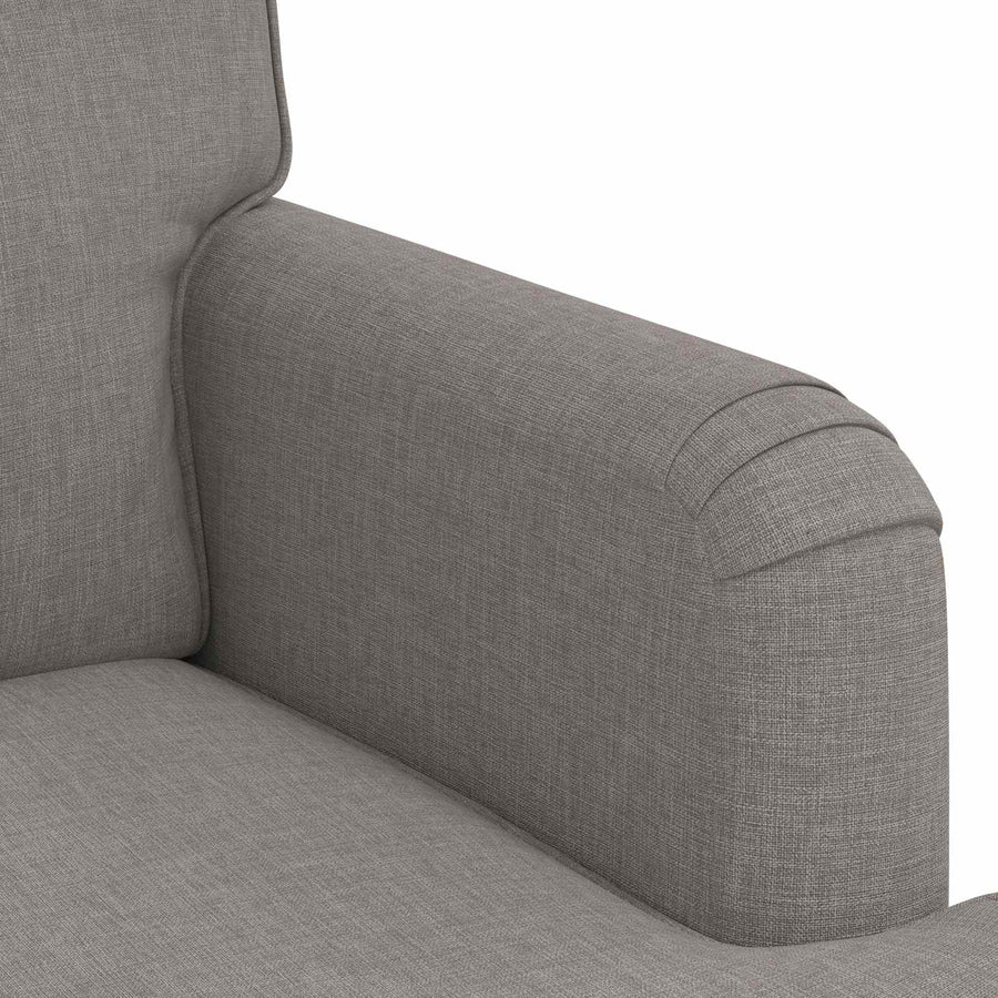 Bank 2 pcs Taupe Metaal