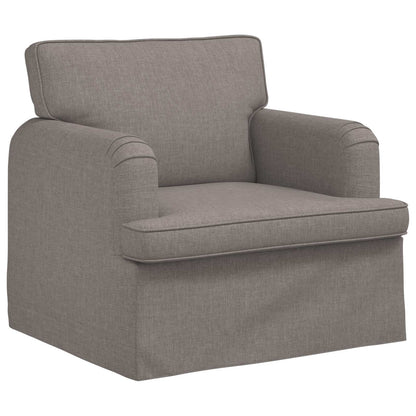 Bank 2 pcs Taupe Metaal