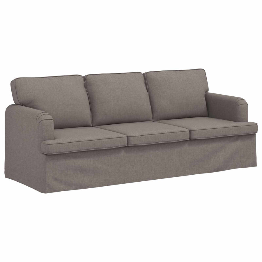 Bank 2 pcs Taupe Metaal
