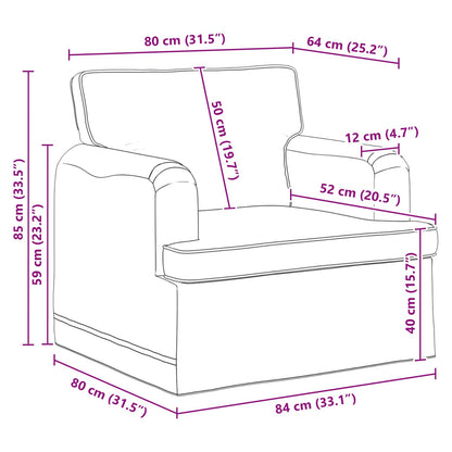 Bank 2 pcs Taupe Metaal