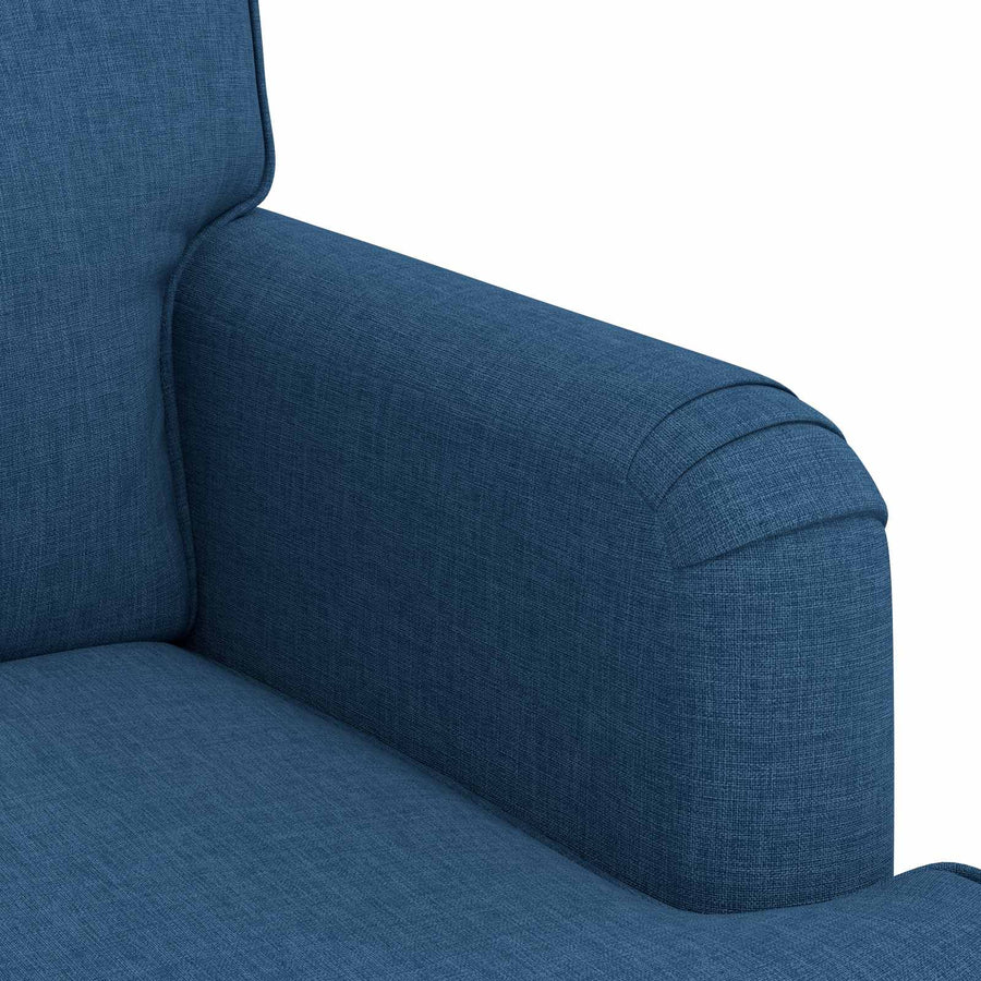 Bank 2 pcs Blauw Metaal