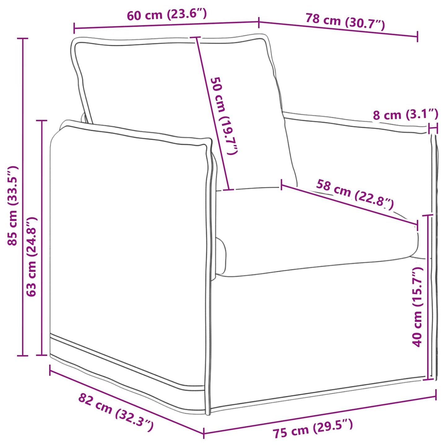 Bank 180cm 2 pcs Donkergrijs Metaal
