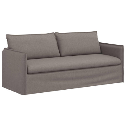 Bank 2 pcs Taupe Metaal