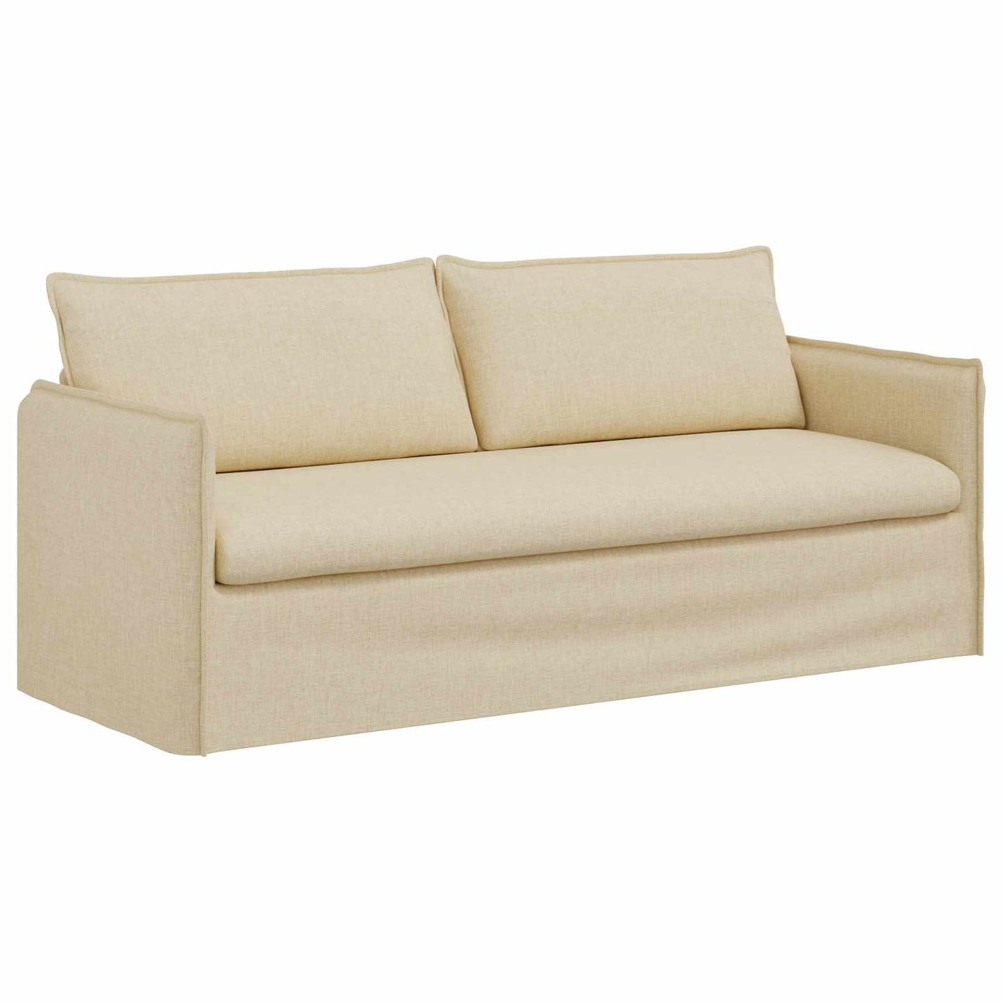Bank 2 pcs Crème Metaal