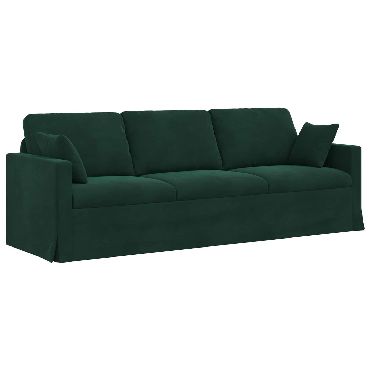Bank 2 pcs Donkergroen 228 x 78 x 80 cm Fluweel