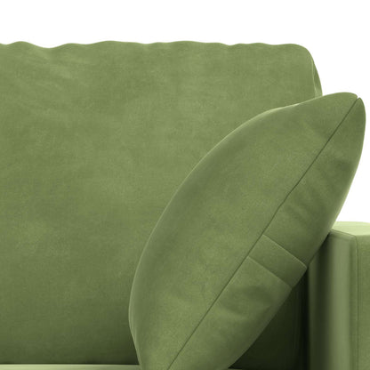 Bank 2 pcs Lichtgroen 228 x 78 x 80 cm Fluweel